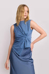Top senza maniche con drappeggio e nodo - T-Shirt Sm FAUSTINE Kocca