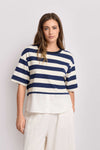T-shirt a righe effetto layering - T-Shirt M/L ALBAN Kocca