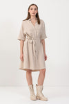 Vestido camisero con cinturón - Vestido ACQUAMARINAX