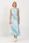 Vestido midi satinado - Vestido KALEX