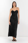 Abito lungo con spalline sottili in jacquard floreale - Abito WILWELLX