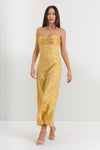 Abito lungo con spalline sottili in jacquard floreale - Abito WILWELLX