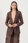 Blazer de tejido semitransparente - Chaqueta TALASSAX