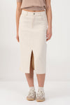 Casual over knee slitted skirt - Skirt VIWENX