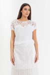 Maglia con inserto macramè - MAGLIA M/M DONALBERTAX