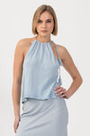 Top in maglia con scollo all'americana - TOP IN MAGLIA  KANLOVEX