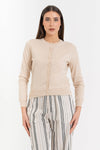 Maglia cardigan con bottoni in nuance - MAGLIA CARDIGAN M/L KANPX