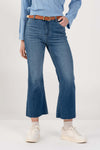 Pantaloni in denim taglio cropped - PANTALONE DENIM COKKAX