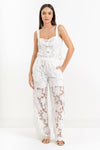 Pantalon coupe droite effet transparent - Pantalon KEDSAX