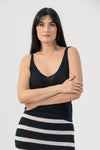 Top in cotone con scollo a V - Pantaloni AULRETHX Kocca
