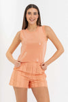 Top cropped con paillettes - TOP BRIGITTEX