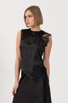 Top con dettagli in pizzo - TOP NIRANNX