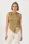 Top con dettagli in pizzo - TOP NIRANNX