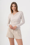 Maglia a maniche lunghe con drappeggi - T-shirt ARRYCCIAX Kocca