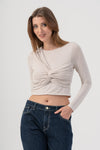 Maglia con nodo centrale - T-shirt CROSSX Kocca